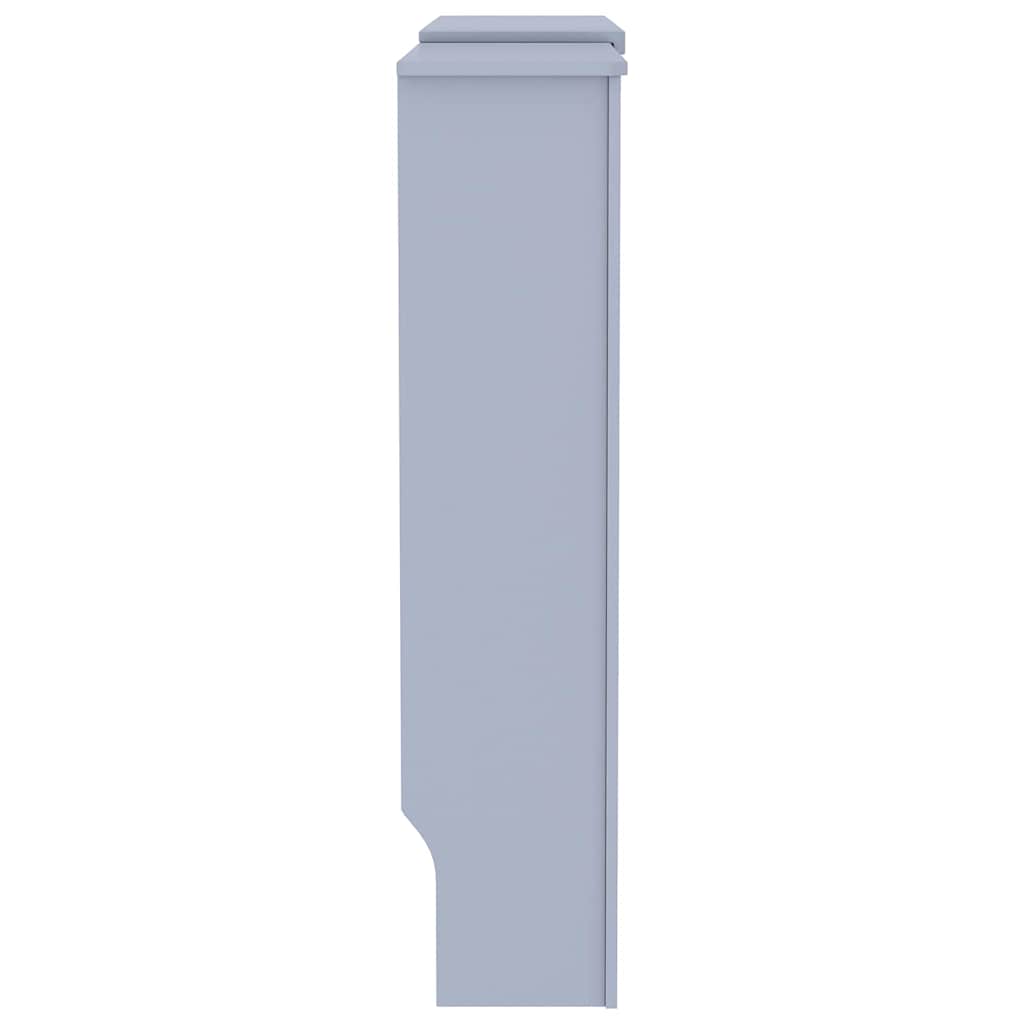 Heizkörperabdeckung 2 pcs Grau 205x20.5x81.5cm Holzwerkstoff