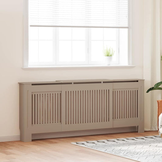 Heizkörperabdeckung 2 pcs Braun 205x20.5x81.5cm Holzwerkstoff