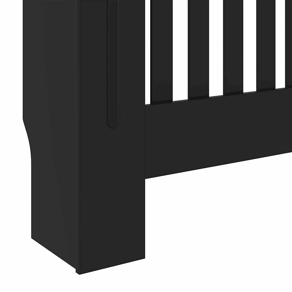 Heizkörperabdeckung 2 pcs Schwarz 78x19x81.5cm Holzwerkstoff