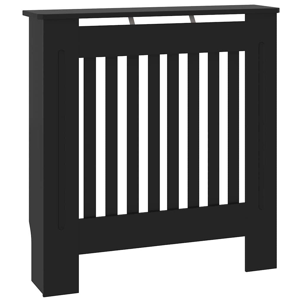 Heizkörperabdeckung 2 pcs Schwarz 78x19x81.5cm Holzwerkstoff