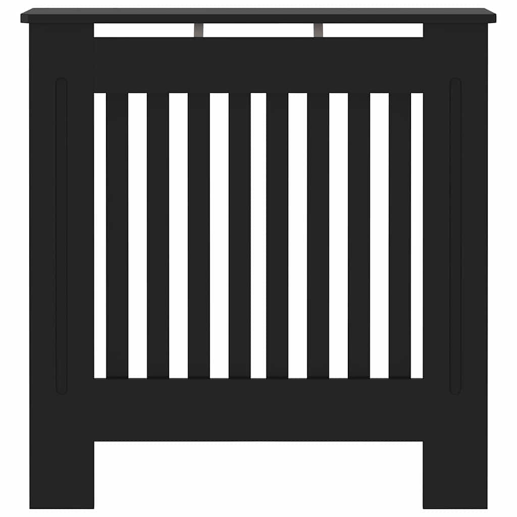 Heizkörperabdeckung 2 pcs Schwarz 78x19x81.5cm Holzwerkstoff