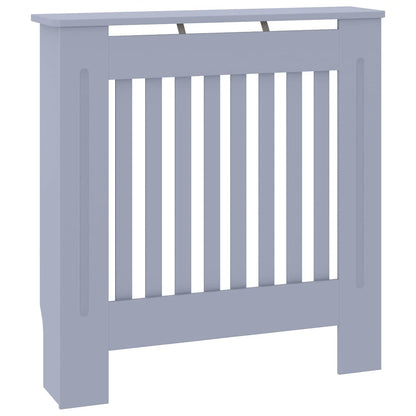 Heizkörperabdeckung 2 pcs Grau 78x19x81.5cm Holzwerkstoff