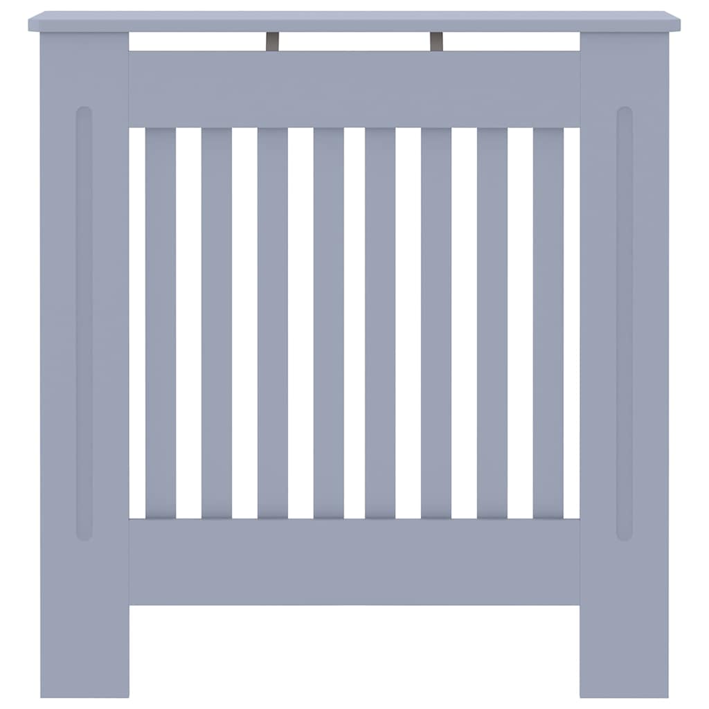 Heizkörperabdeckung 2 pcs Grau 78x19x81.5cm Holzwerkstoff