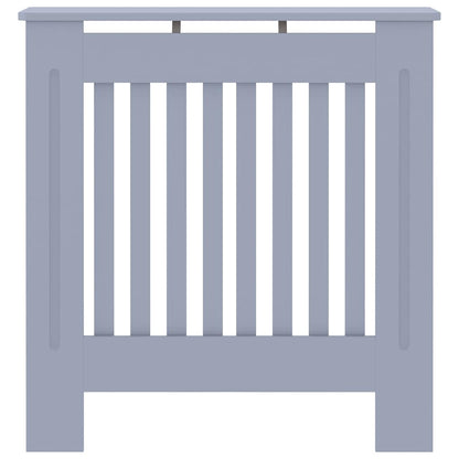 Heizkörperabdeckung 2 pcs Grau 78x19x81.5cm Holzwerkstoff