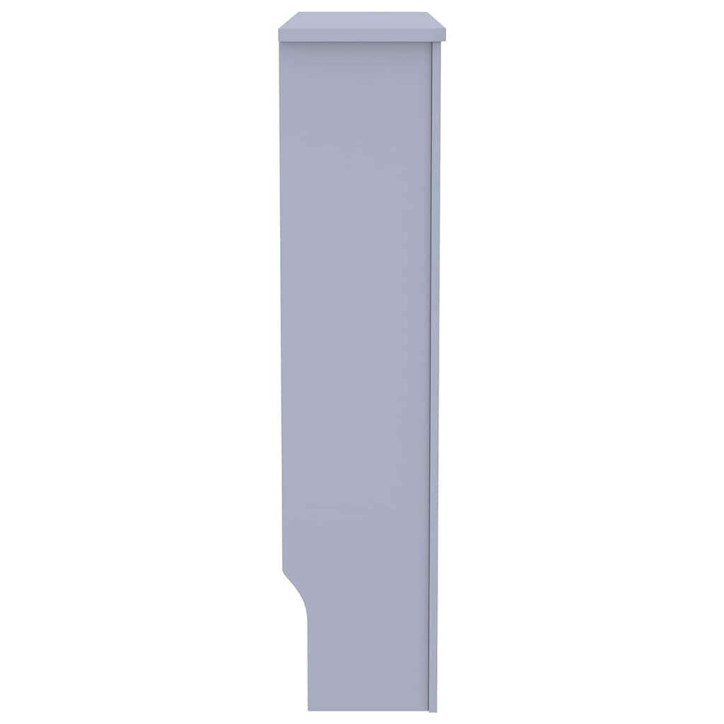 Heizkörperabdeckung 2 pcs Grau 78x19x81.5cm Holzwerkstoff
