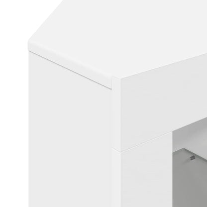 Eck-LED-TV-Schrank Wandmontiert Weiß 100x40x68cm Holzwerkstoff