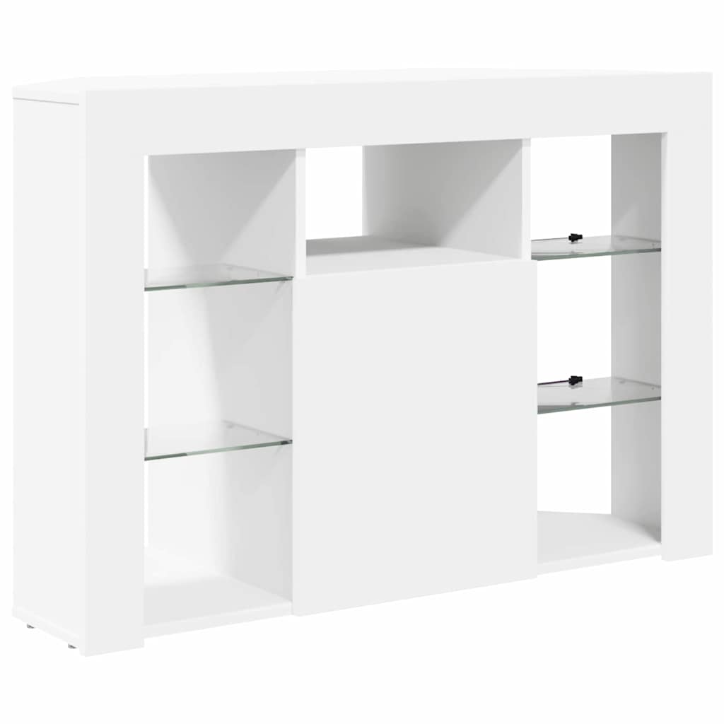 Eck-LED-TV-Schrank Wandmontiert Weiß 100x40x68cm Holzwerkstoff