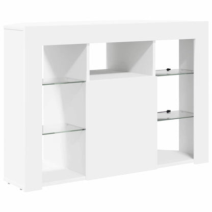 Eck-LED-TV-Schrank Wandmontiert Weiß 100x40x68cm Holzwerkstoff