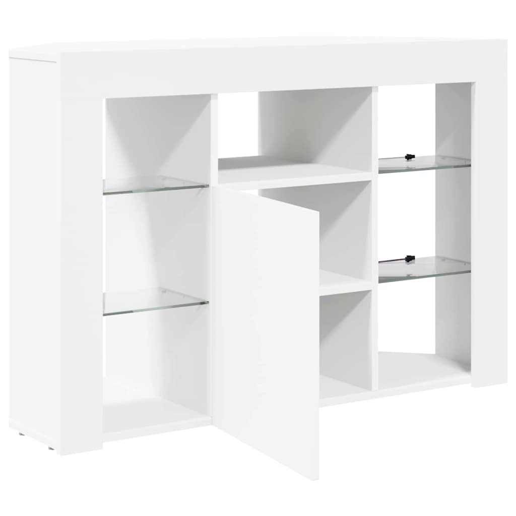 Eck-LED-TV-Schrank Wandmontiert Weiß 100x40x68cm Holzwerkstoff