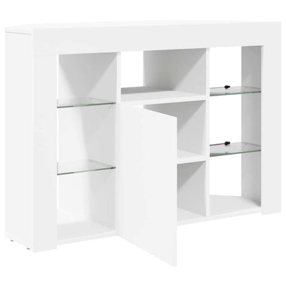 Eck-LED-TV-Schrank Wandmontiert Weiß 100x40x68cm Holzwerkstoff