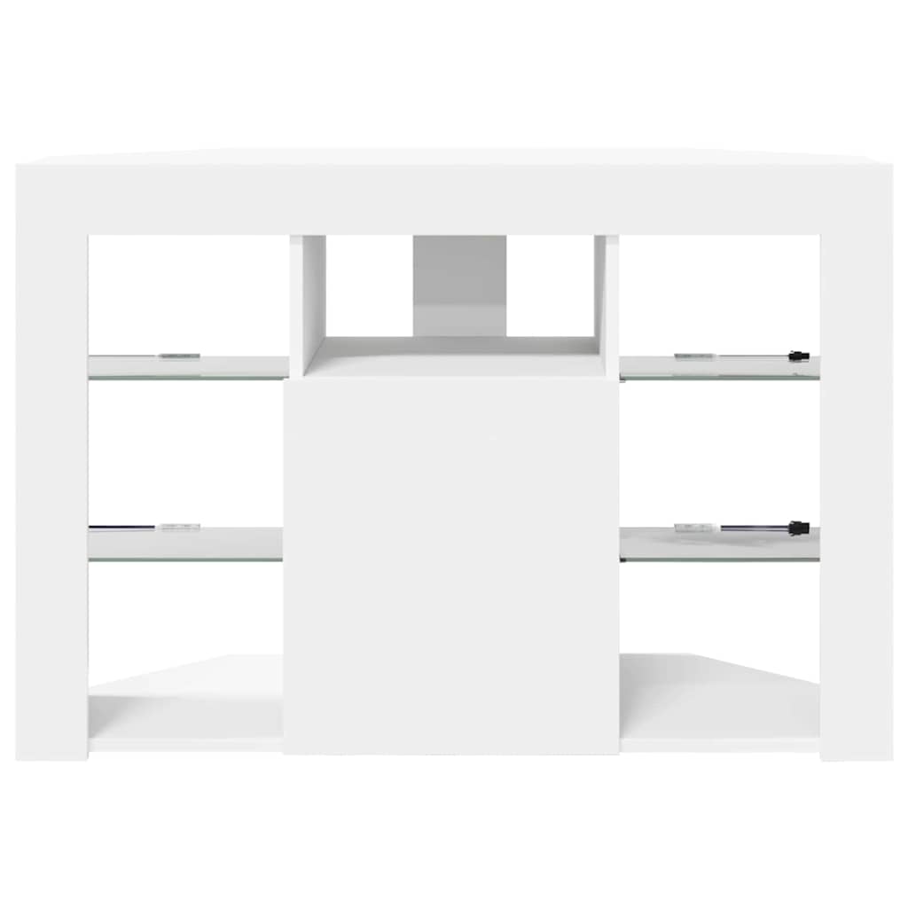 Eck-LED-TV-Schrank Wandmontiert Weiß 100x40x68cm Holzwerkstoff