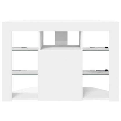 Eck-LED-TV-Schrank Wandmontiert Weiß 100x40x68cm Holzwerkstoff