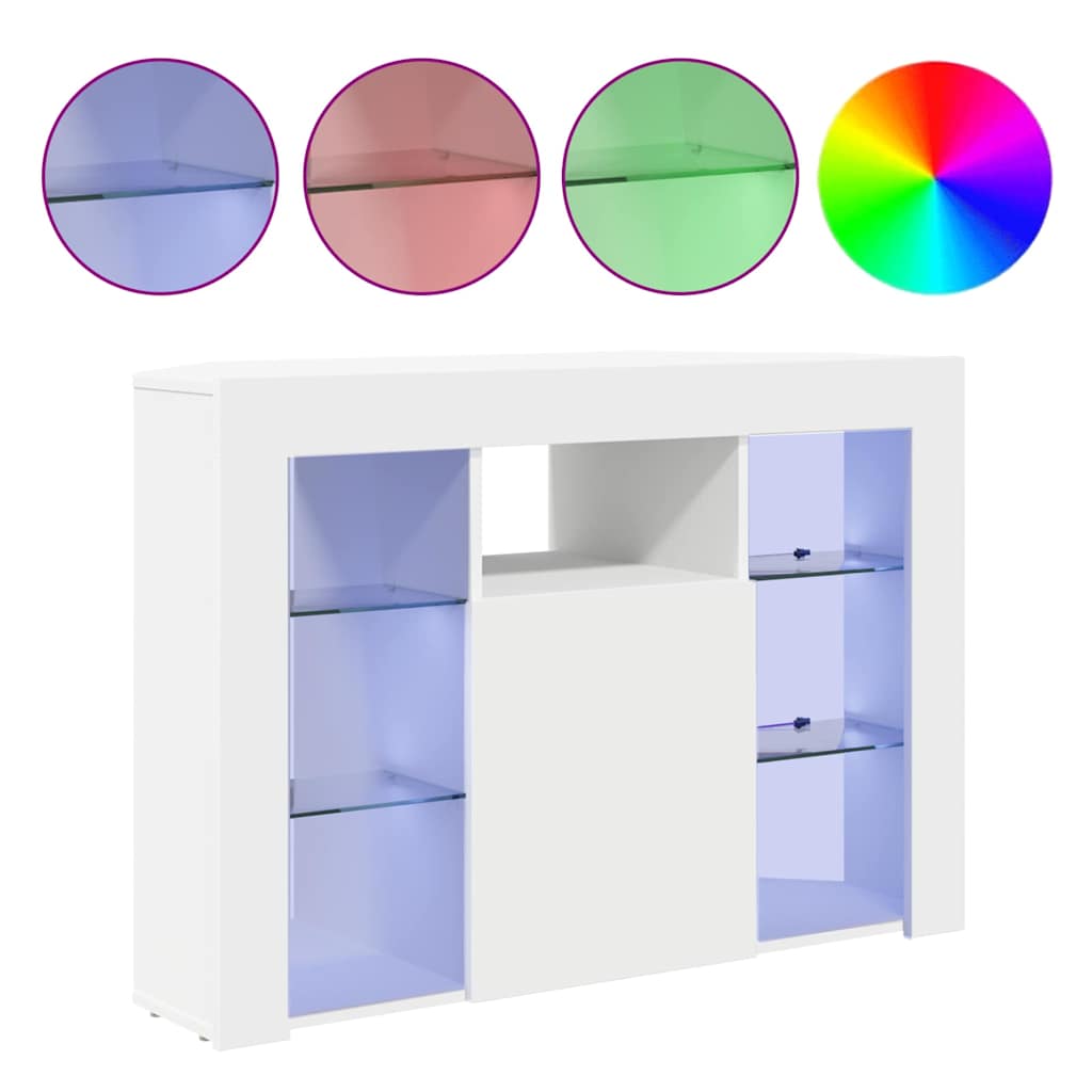 Eck-LED-TV-Schrank Wandmontiert Weiß 100x40x68cm Holzwerkstoff