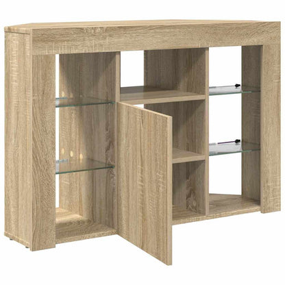 Eck-LED-TV-Schrank Sonoma-Eiche 102 x 40 x 68 cm Holzwerkstoff