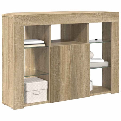 Eck-LED-TV-Schrank Sonoma-Eiche 102 x 40 x 68 cm Holzwerkstoff