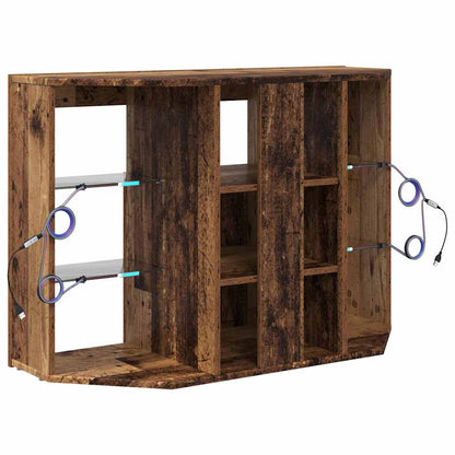 Eck-LED-TV-Schrank Altholz 107 x 40 x 68 cm Holzwerkstoff