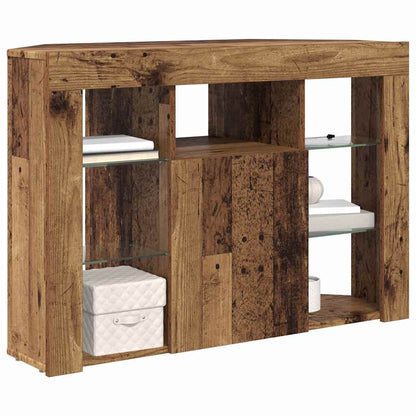 Eck-LED-TV-Schrank Altholz 107 x 40 x 68 cm Holzwerkstoff