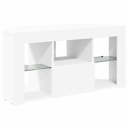 Eck-LED-TV-Schrank Weiß 100 x 40 x 50 cm Holzwerkstoff