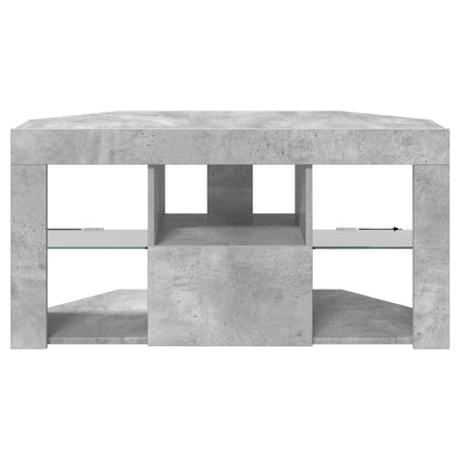 Eck-LED-TV-Schrank Beton Grau 103 x 40 x 50 cm Holzwerkstoff