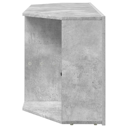 Eck-LED-TV-Schrank Beton Grau 103 x 40 x 50 cm Holzwerkstoff