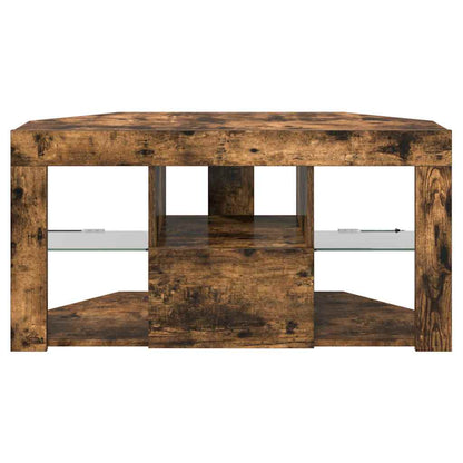 Eck-LED-TV-Schrank Geräucherte Eiche 105 x 40 x 50 cm