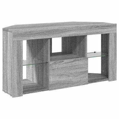 Eck-LED-TV-Schrank Graues Sonoma 106 x 40 x 50 cm Holzwerkstoff
