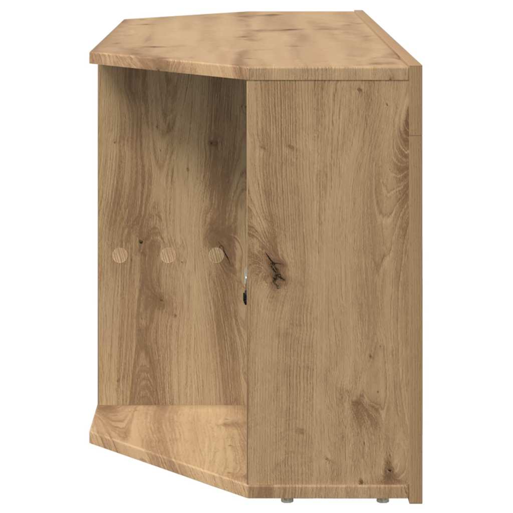 Eck-LED-TV-Schrank Artisan-Eiche 108 x 40 x 50 cm Holzwerkstoff