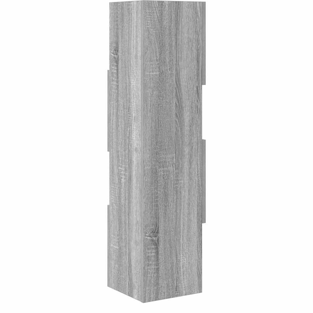 Eckschrank Weiß 25,5x25x102cm Holzwerkstoff