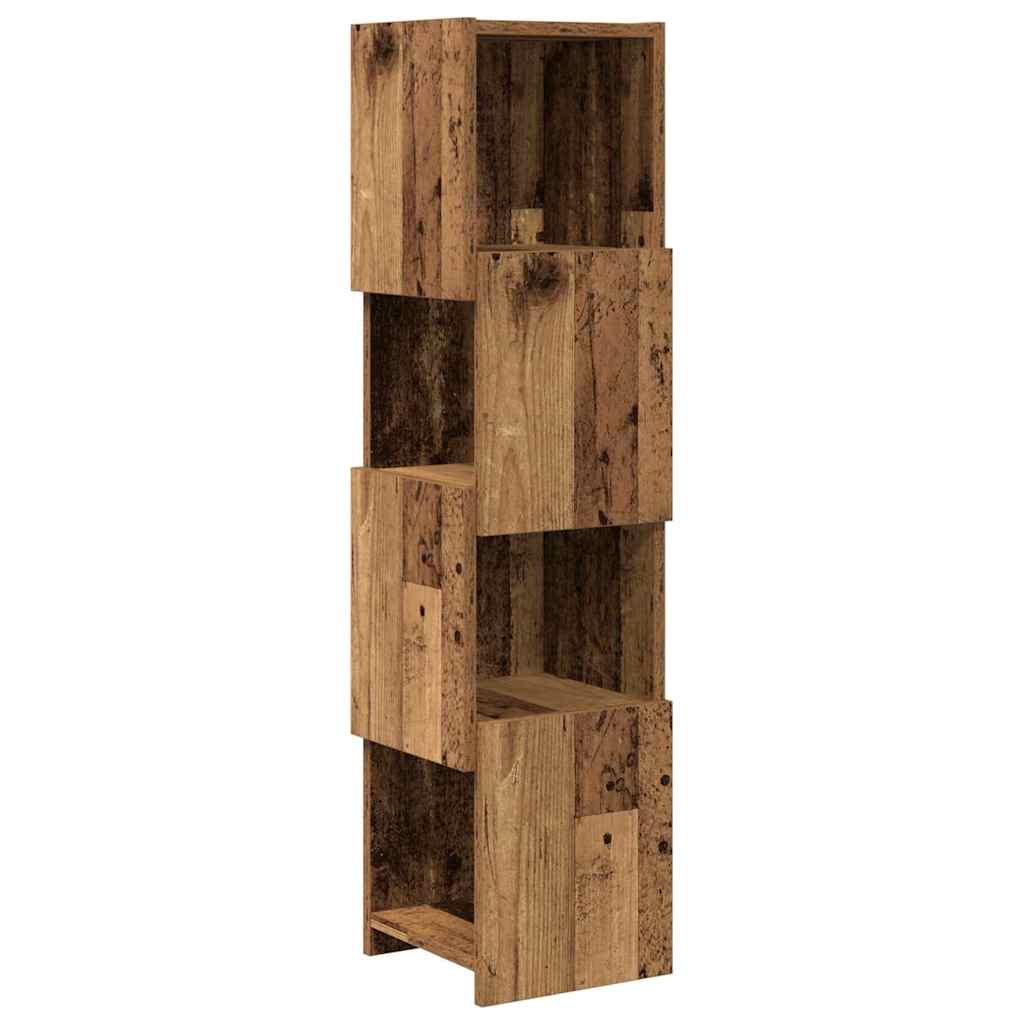 Eckschrank Weiß 25,5x25x102cm Holzwerkstoff