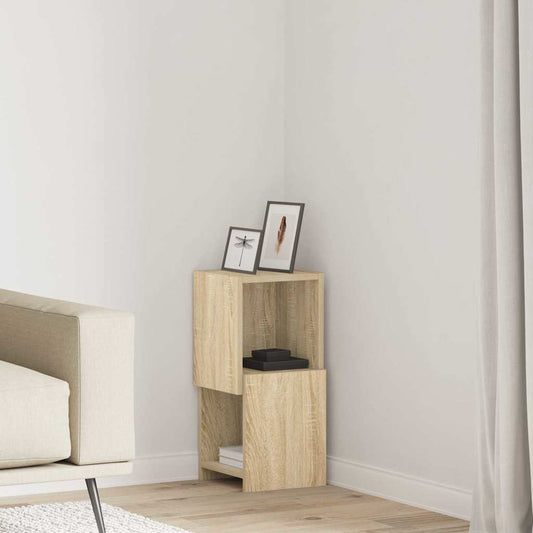 Eckschrank Weiß 25,5x25x55cm Holzwerkstoff