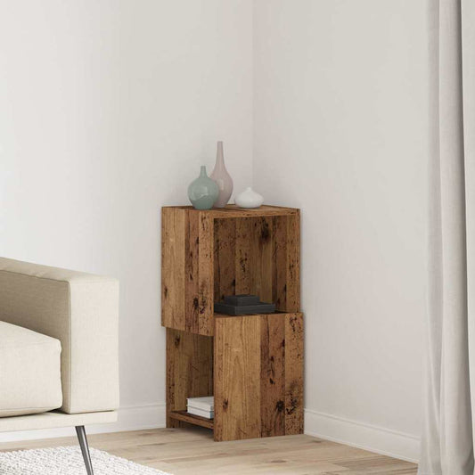 Eckschrank Weiß 30,5x30x65cm Holzwerkstoff