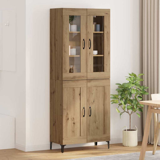 Highboard Artisan-Eiche 69,5 x 34 x 180 cm Holzwerkstoff