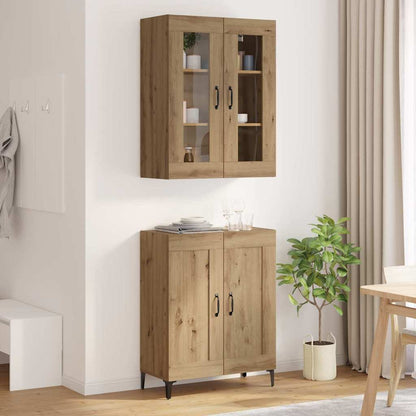 Highboard Artisan-Eiche 69,5 x 34 x 180 cm Holzwerkstoff
