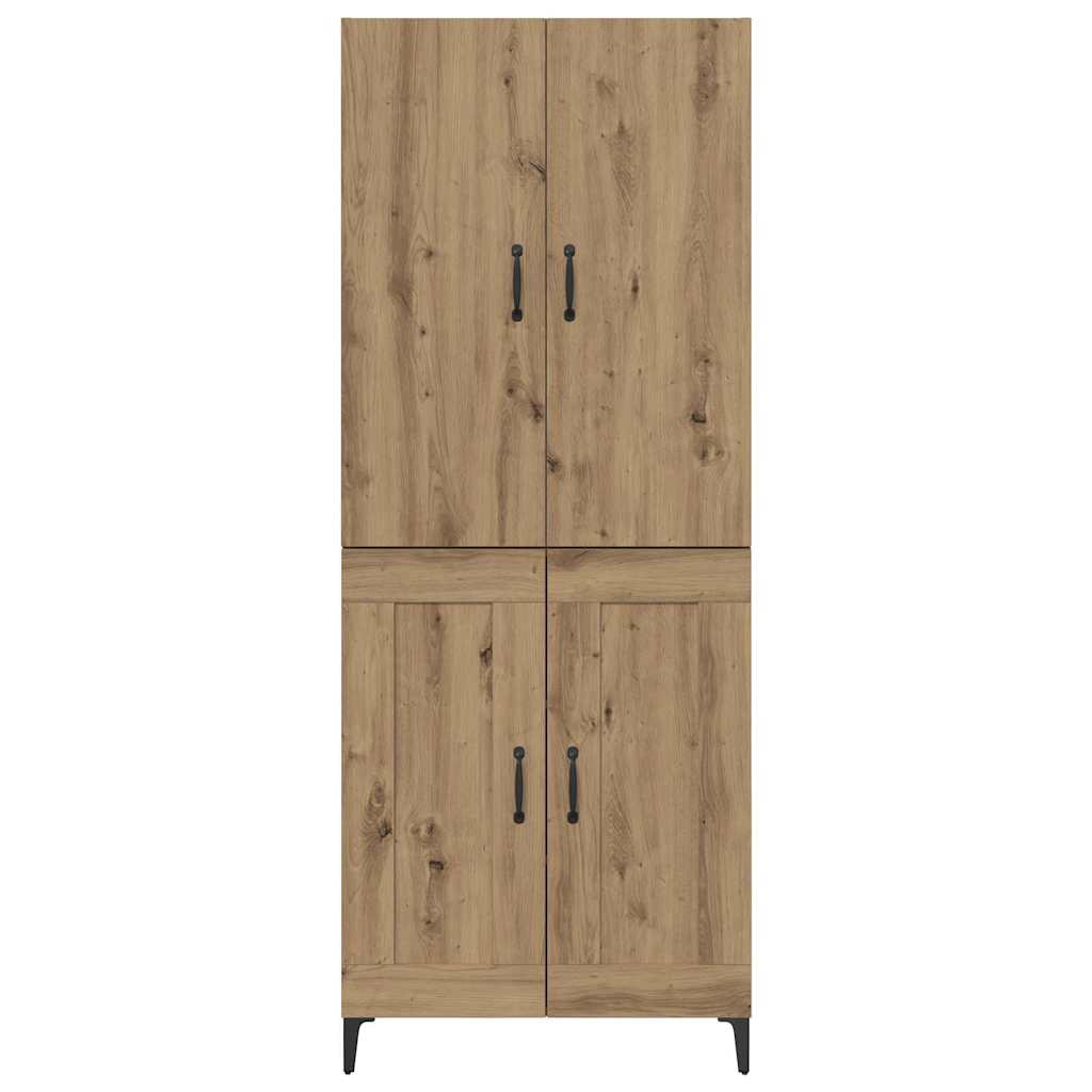 Highboard Artisan-Eiche 69,5 x 34 x 180 cm Holzwerkstoff