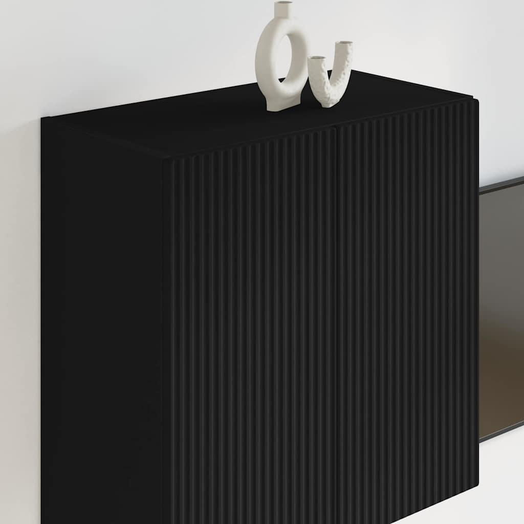 TV-Wandschrank Schwarz 59,5 x 31 x 60 cm Holzwerkstoff