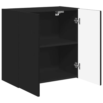 TV-Wandschrank Schwarz 59,5 x 31 x 60 cm Holzwerkstoff