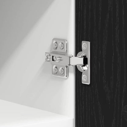 Hängeschrank Riga Schwarze Eiche und Weiß 30 x 31 x 40 cm