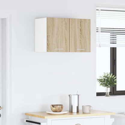 Hängeschrank Riga 2 pcs Sonoma-Eiche und Weiß 30 x 31 x 40 cm