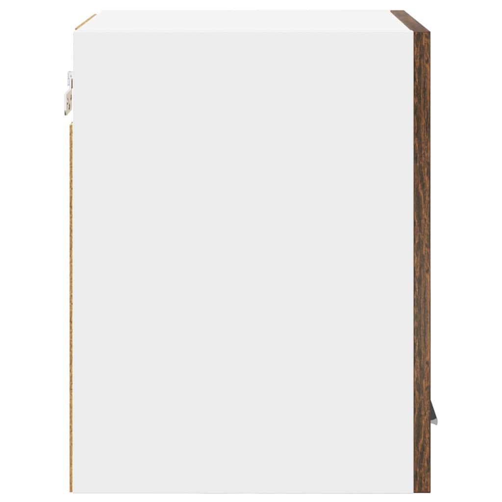 Hängeschrank mit Speicher Riga 2 pcs Geräucherte Eiche und Weiß
