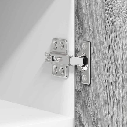 Hängeschrank mit Tür Riga Grau Sonoma und Weiß 30 x 31 x 40 cm