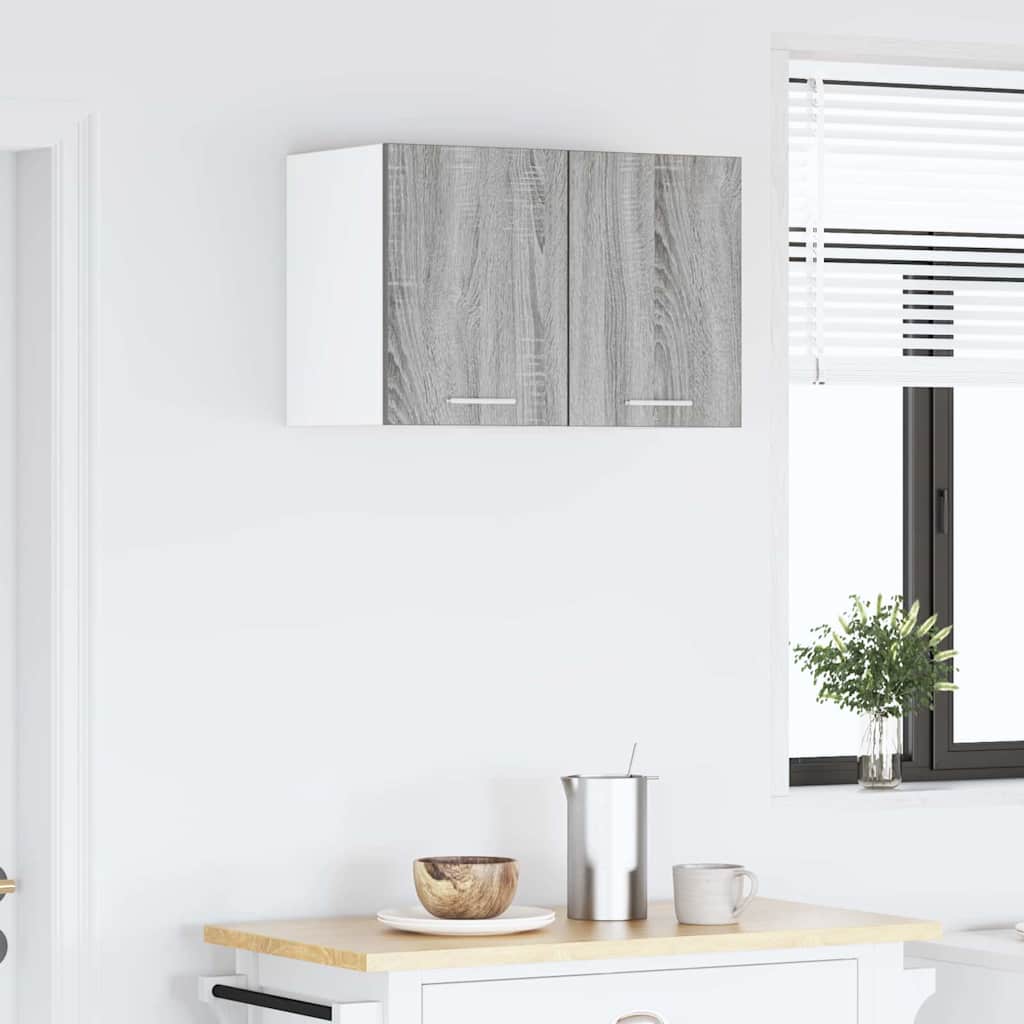 Hängeschrank Riga 2 pcs Grau Sonoma und Weiß 30 x 31 x 40 cm