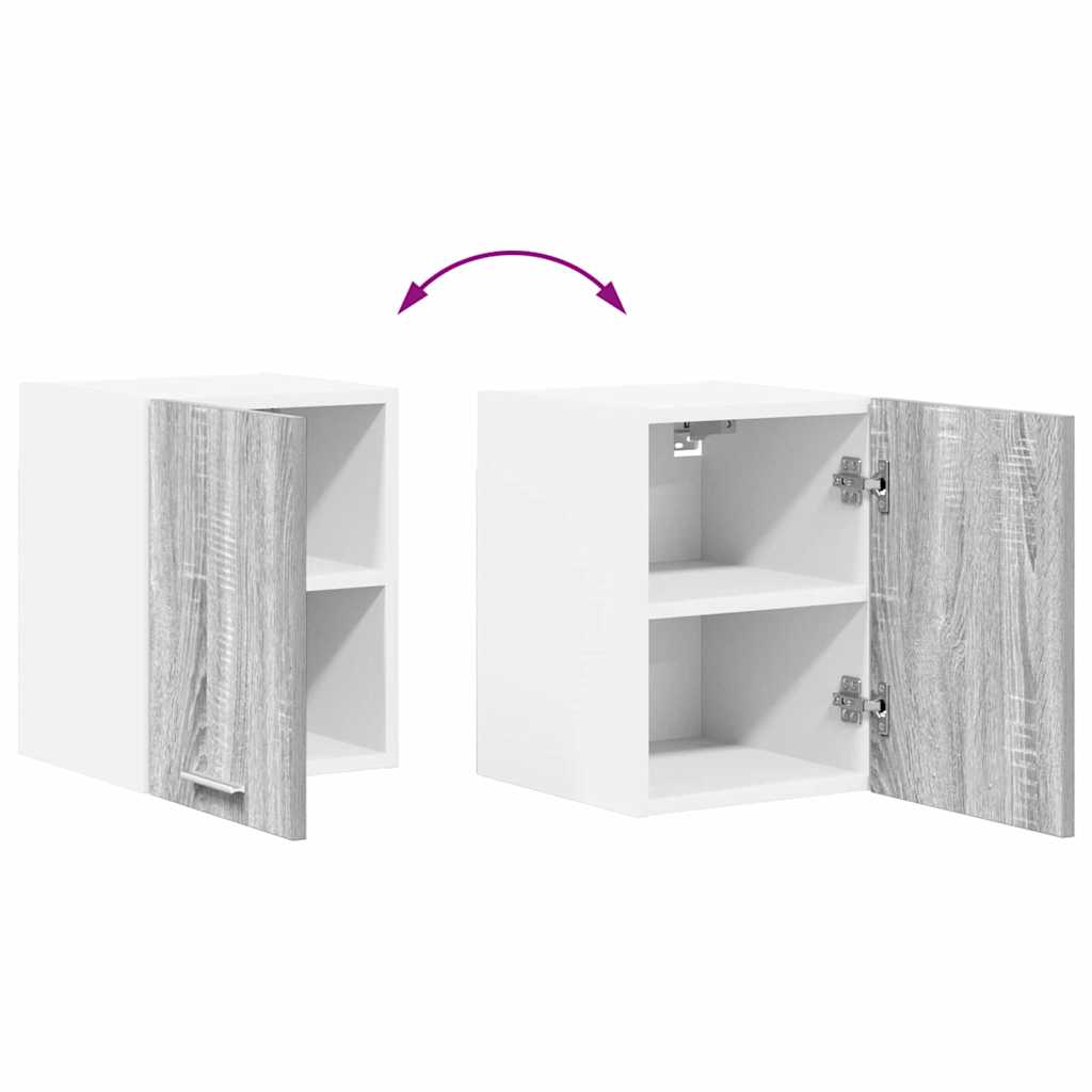 Hängeschrank Riga 2 pcs Grau Sonoma und Weiß 30 x 31 x 40 cm