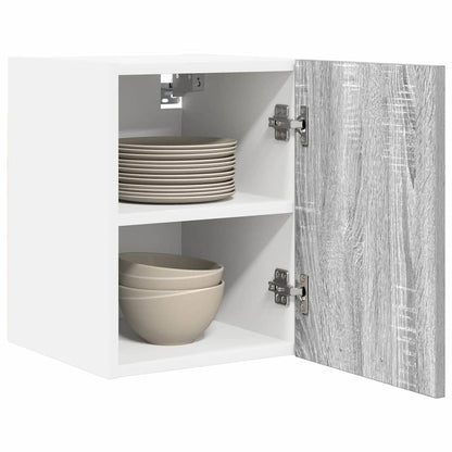 Hängeschrank Riga 2 pcs Grau Sonoma und Weiß 30 x 31 x 40 cm