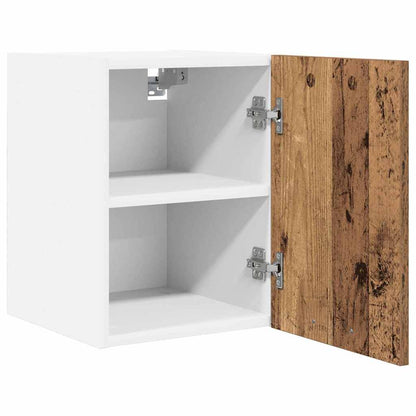 Hängeschrank Riga 2 pcs Altes Holz und Weiß 30 x 31 x 40 cm