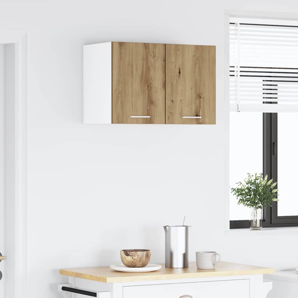 Hängeschrank Riga 2 pcs Artisan-Eiche und Weiß 30 x 31 x 40 cm