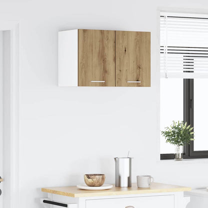 Hängeschrank Riga 2 pcs Artisan-Eiche und Weiß 30 x 31 x 40 cm