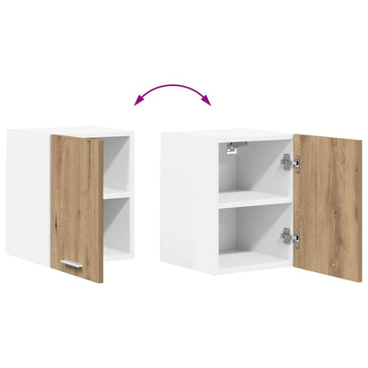 Hängeschrank Riga 2 pcs Artisan-Eiche und Weiß 30 x 31 x 40 cm
