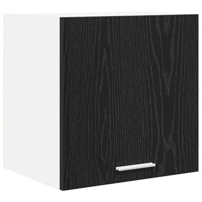 Hängeschrank Riga Schwarze Eiche und Weiß 40 x 31 x 40 cm