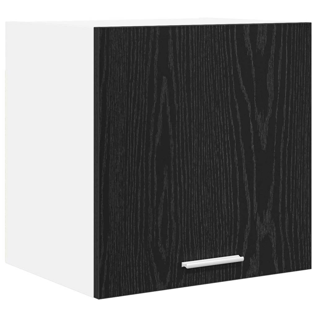 Hängeschrank Riga 2 pcs Schwarze Eiche und Weiß 40 x 31 x 40 cm