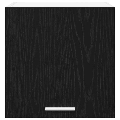 Hängeschrank Riga 2 pcs Schwarze Eiche und Weiß 40 x 31 x 40 cm
